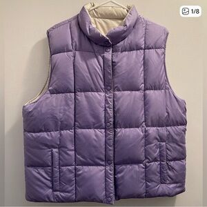 Lavender Quilted Puffer Vest